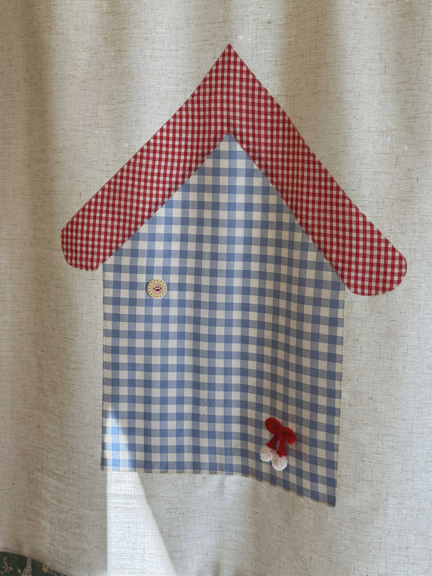 Commercial Printing House - VIKAMA Gingham Small House Noren Door