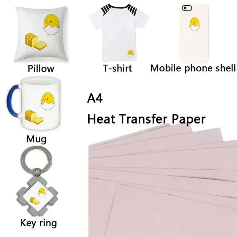 White Toner Transfer Paper - 10pcs A4 Heat-Press Transfer Paper T-Shirt