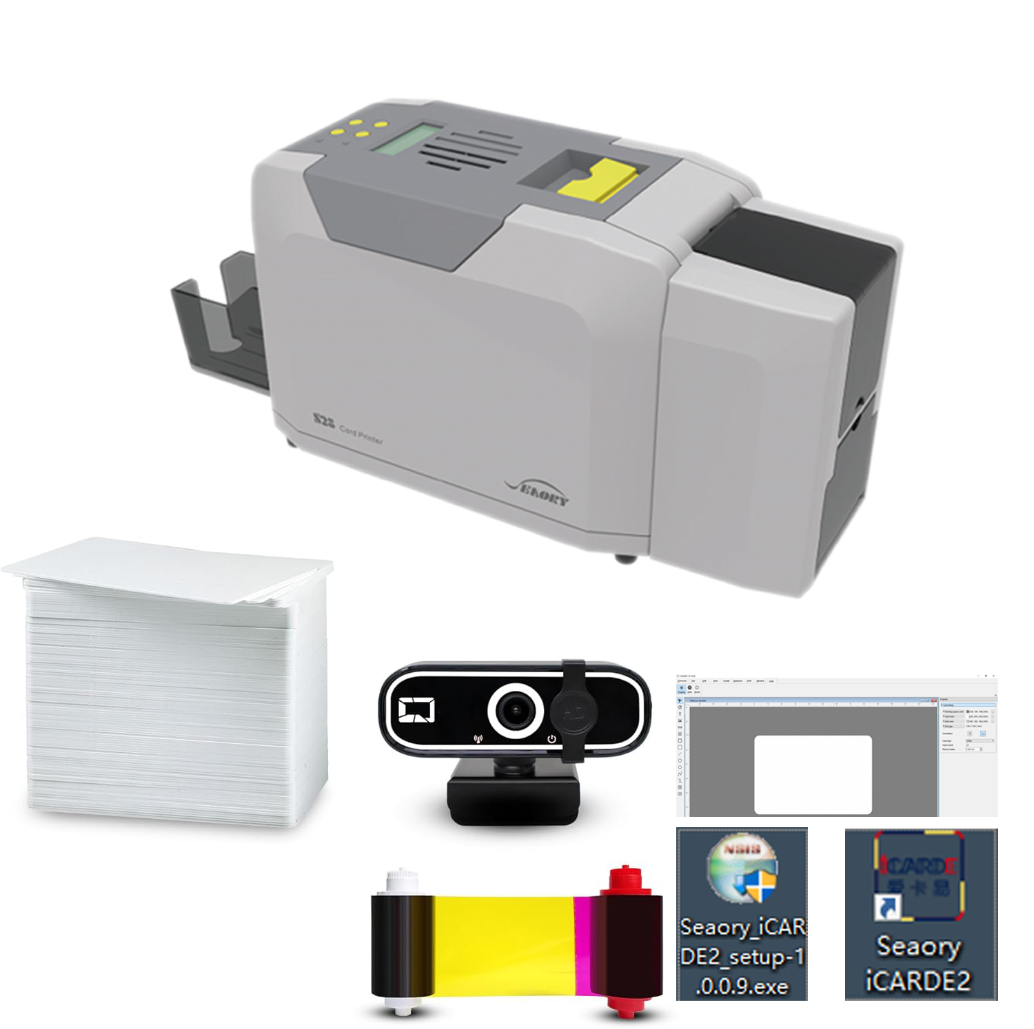 Seaory S28 Dual Sided ID Card  - đánh giá và giá Commercial Ribbon Printing Machine