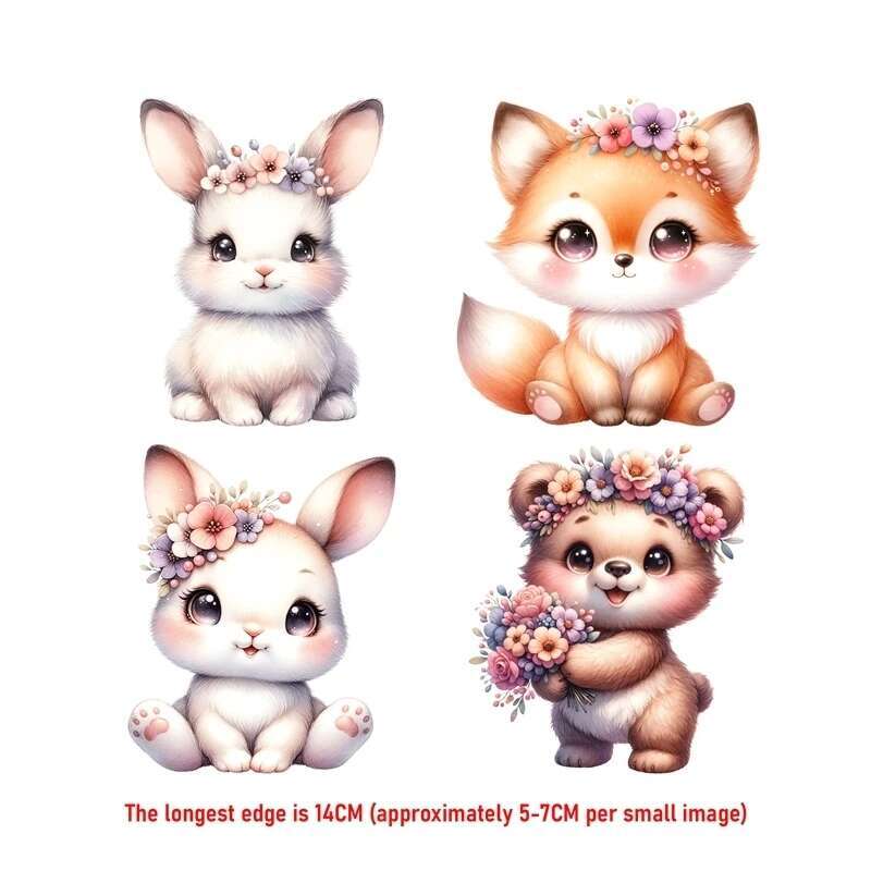 14CM Suit Cute Flower Animal F - đánh giá và giá Printable Heat Transfer Vinyl