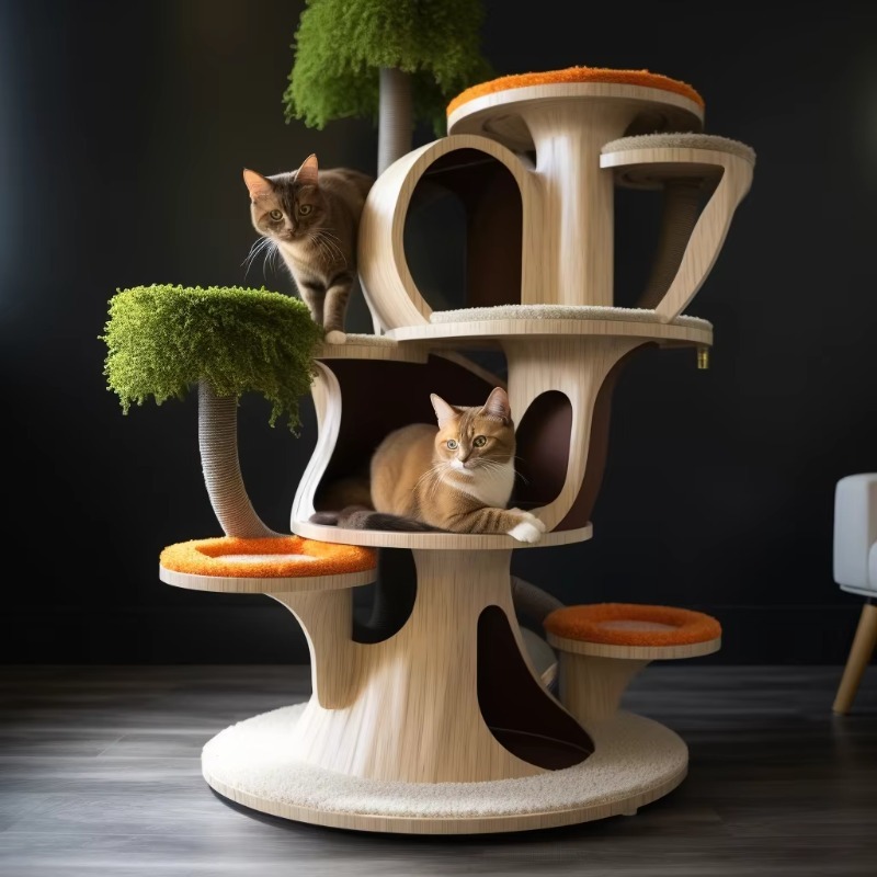 Modern Cat Apartment House, 3D - đánh giá và giá Commercial Printing House